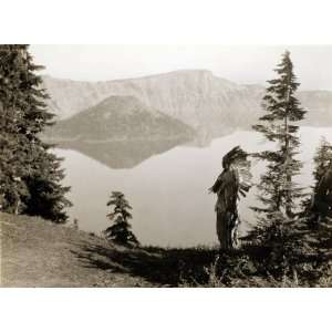 Klamath Chief Overlooks Northwest Lake, 1923   16 x 20   Fine Art 