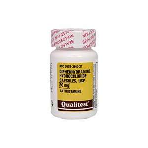  Diphenhydramine HCl 50 mg, 100 Capsules Health & Personal 