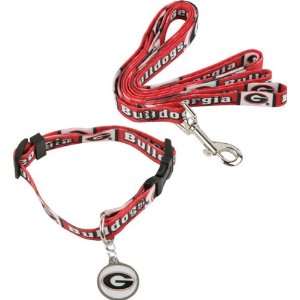 Georgia Bulldogs Dog Collar & Leash Set 