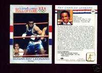 1991 OLYMPIC HALL OF FAME SUGAR RAY LEONARD BOXING CARD  