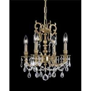  Crystorama Ornate Casted Clear Strass Mini Chandelier 