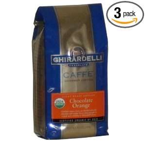 Ghirardelli Caffe Gourmet Coffee Chocolate Orange, Light Roast Ground 