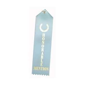  Honorable Mention (Lt. Blue) Award Ribbons w/Card & String 