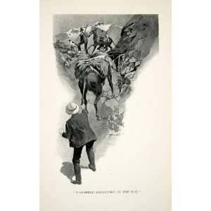 1904 Print Picacho Veleta Repertore Donkey Mountain Climb Hike Warwick 