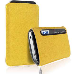 PREMIUM SUEDE LEATHER CASE COVER POUCH FOR VARIOUS MOBILE PHONES 