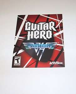 BOOKLET ONLY (NO GAME) for GUITAR HERO VAN HALEN PS3  