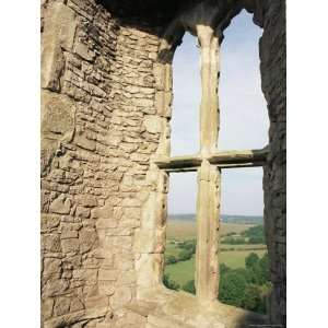 Detail of Window in Weobley Castle, Gower Peninsula, West Glamorgan 