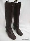 NEW Tapeet By Vicini Brown Knee Front Zip Boots 37.5