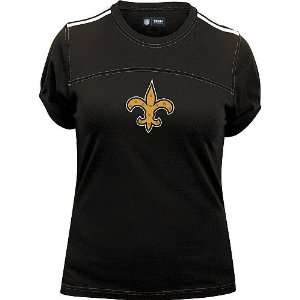  NFL New Orleans Saints Womens Studded Gal T Shirt Small 