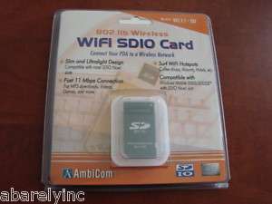 WIFI SDIO CARD 802.11B WIRLESS WL11 SD BRAND AMBICOM  