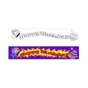  Birthday Banner Silk Set for Magic Tricks Toys & Games