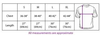 Sizes chart as follows (Please note sizes are approximate)