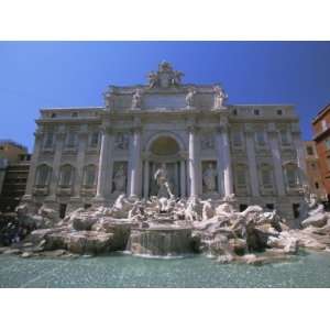  The Baroque Style Trevi Fountain, Rome, Lazio, Italy 