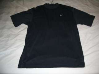 Mens Nike Golf Dri Fit Black Athletic Shirt Size M  
