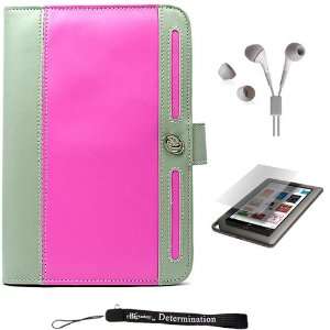  Professional Pink and Grey Delux Leather Portfolio 