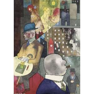  Hand Made Oil Reproduction   George Grosz   24 x 34 inches 