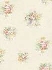 Victorian Feminine Cabbage Rose Wallpaper Double Roll  
