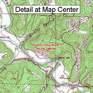 USGS Topographic Quadrangle Map   Guinn Cross Roads, Alabama (Folded 