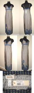 New $150 DIESEL Damass Latte Polkadot Maxi Dress XS  