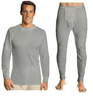  Hanes Everyday Mens Thermal Set (Long Sleeve Crew and 