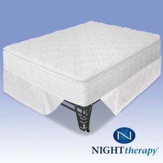   Therapy 10 Pillow Top Pocketed Spring Mattress Complete Set   Queen