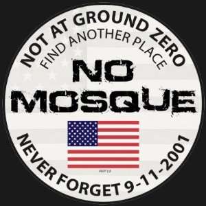  No Mosque At Ground Zero Round Sticker 