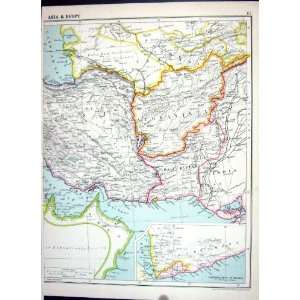   Map 1920 Afghanistan Baluchistan Arabia Ceylon India Bombay Home