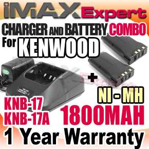 Battery Charger for KENWOOD KNB 16A KNB 17A KNB 22A TK280 TK380 