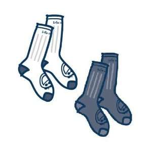 Life is good Cotton Crew Socks for Boys