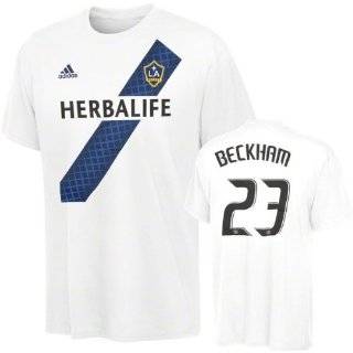 Los Angeles Galaxy adidas David Beckham #23 Name and Number T Shirt