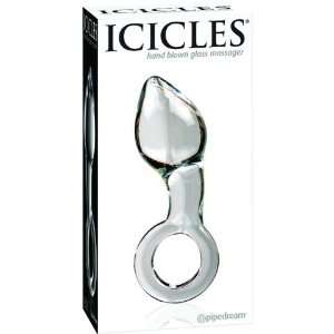  ICICLES NO. 14 HAND BLOWN GLASS MASSAGER   CLEAR Health 