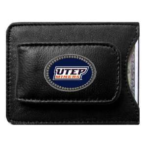   UTEP Miners NCAA Logo Card/Money Clip Holder (Leather) Sports