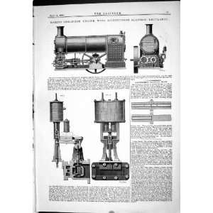 1885 ROBEY ENGINE RICHARDSON ELECTRIC REGULATOR ENGINEERING ARROWSMITH 