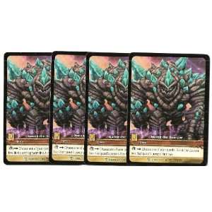    WORLD OF WARCRAFT x4 PROMO  GUROK TO USURPER CARDS 