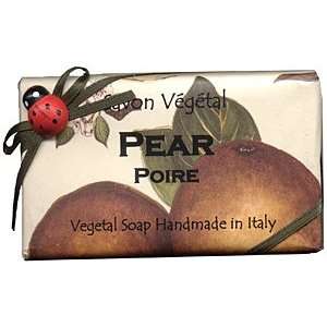   Natural Pear Handmade Large 10.6 Oz. Moisturizing Soap From Italy