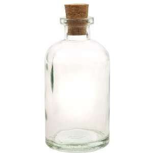  Clear Apothecary Recycled Glass Decorative Bottle 