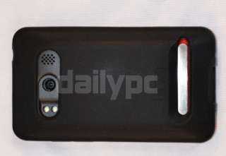 el evo de Laza HTC amplió negro de la caja de silicona de la batería