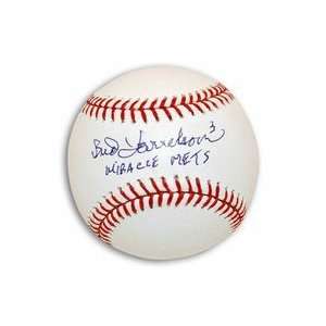 Bud Harrelson Autographed Autographed MLB Baseball Inscribed Miracle 