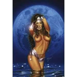  Carlos Diez Blue Moon   Fantasy Poster (Size 27 x 40 