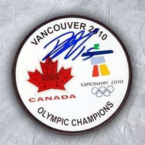  Dany Heatley Team Canada Autographed/Hand Signed Olympic 