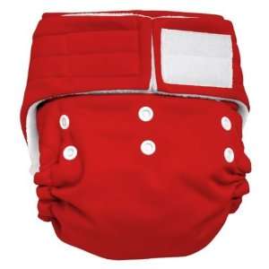  Happy Heinys One Size Cloth Diaper   Red Baby