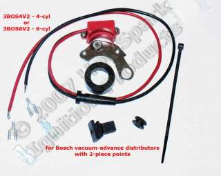  or 3BOS4V2 electronic ignition conversion kit for early Bosch vacuum 