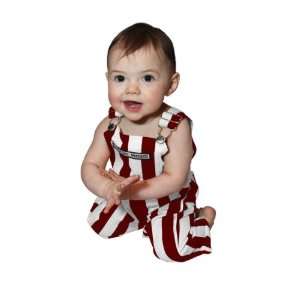  Infant Game Bibs Striped Overalls 12 mos Sports 