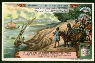 Ancient Egyptians Celebrate Nile River Rising 1910 Card  