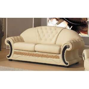  Cleopatra   Traditional Leather Sofa Set
