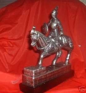 OLd Medival Knight Mounted on Horse with sword shield  