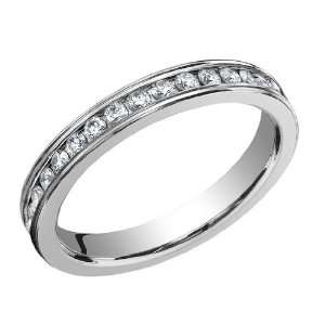 Benchmark Ladies Comfort Fit 3mm Eternity Diamond Wedding 