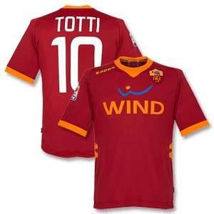  11 12 AS Roma Home Jersey + Totti 10