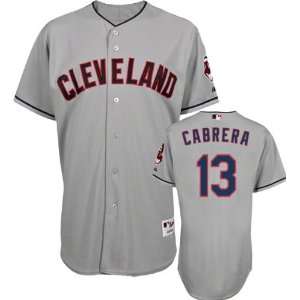 Asdrubal Cabrera Jersey Adult Majestic Road Grey Authentic Cleveland 