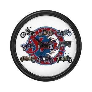  with the entire Ural family of bikes Group Wall Clock by 